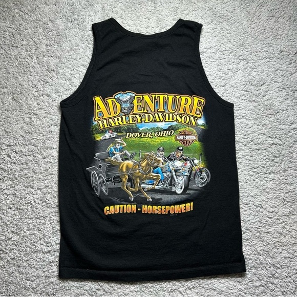 Harley Davidson Shirt Mens Medium Tank Top Screw It Let's Ride Amish Man Police - Picture 2 of 5